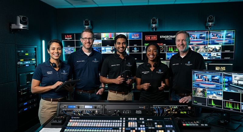 Meeasier broadcast studio with PTZ cameras