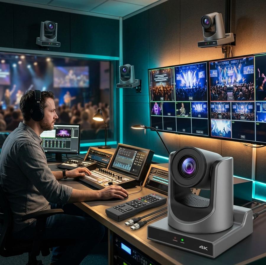 Meeasier 4K PTZ Camera in production studio