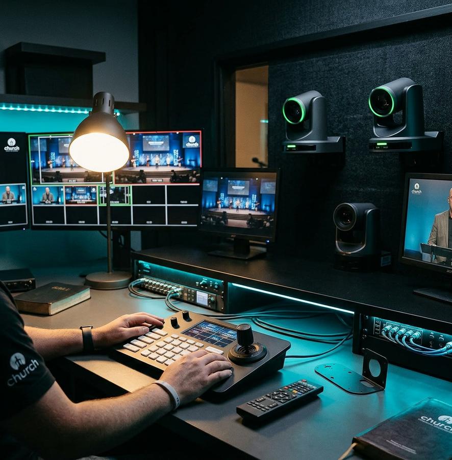 NDI PTZ camera church setup guide